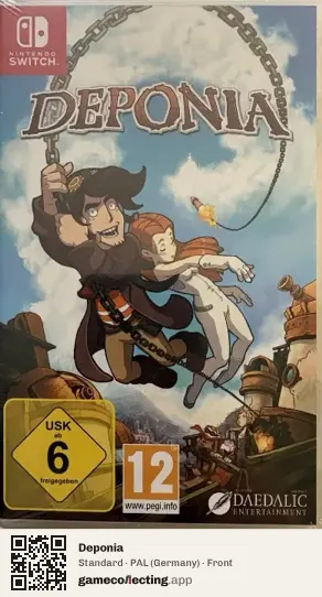 Deponia Nintendo Switch, Germany box front