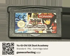 Yu-Gi-Oh! GX Duel Academy Game Boy Advance, PAL cartridge label