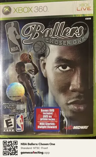 NBA Ballers: Chosen One Xbox 360, NTSC box front