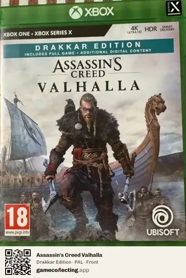 Assassin's Creed Valhalla Xbox One, PAL box front