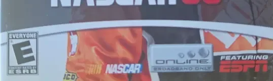 NASCAR 08, the ESRB box on its front