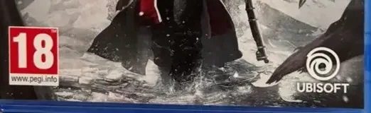 Assassin's Creed Rogue Remastered, the PEGI square on its front