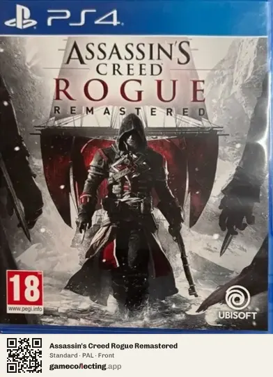 Assassin's Creed Rogue Remastered PlayStation 4, PAL box front