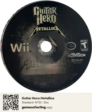 Guitar Hero: Metallica Nintendo Wii, NTSC disc