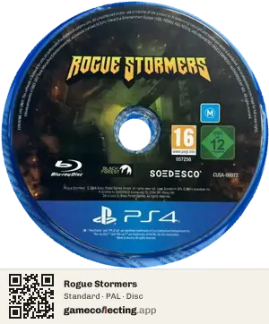 Rogue Stormers PlayStation 4, PAL disc
