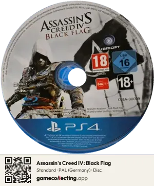Assassin's Creed IV: Black Flag PlayStation 4, PAL disc