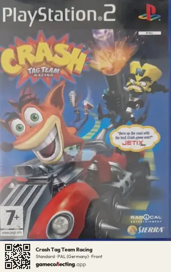 Crash Tag Team Racing PlayStation 2, Germany box front
