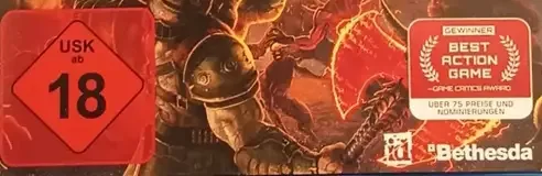 Doom Eternal, the USK square on its front