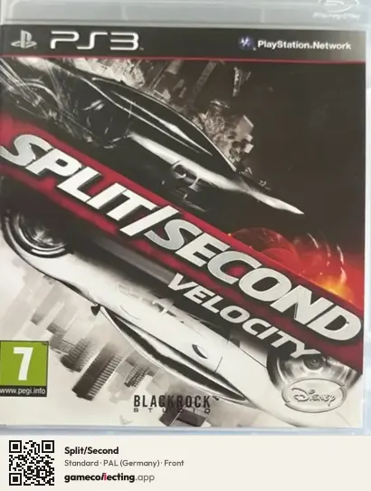 Split/Second PlayStation 3, Germany box front