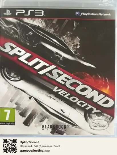 Split/Second PlayStation 3, Germany box front