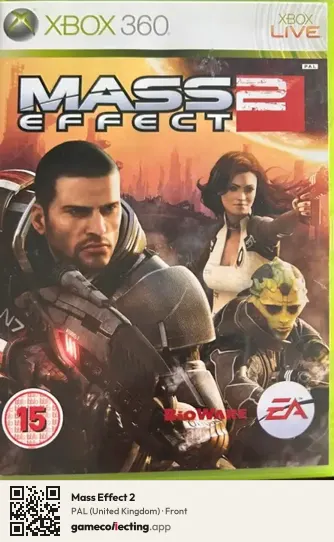 Mass Effect 2 Xbox 360, United Kingdom box front