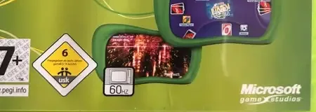 Xbox Live Arcade Compilation Disc, the USK square on its front