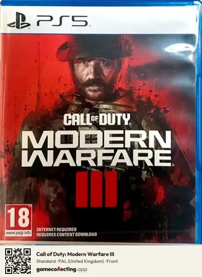 Call of Duty: Modern Warfare III PlayStation 5, United Kingdom box front