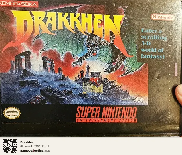 Drakkhen Super Nintendo Entertainment System, NTSC box front