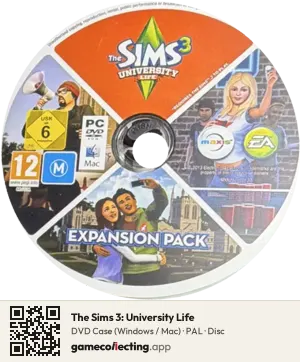 The Sims 3: University Life Computer, PAL disc