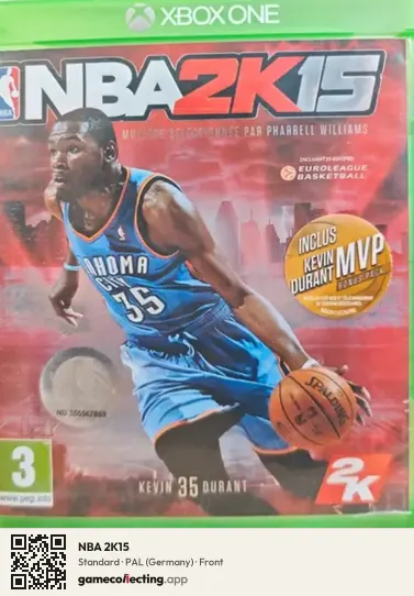 NBA 2K15 Xbox One, Germany box front