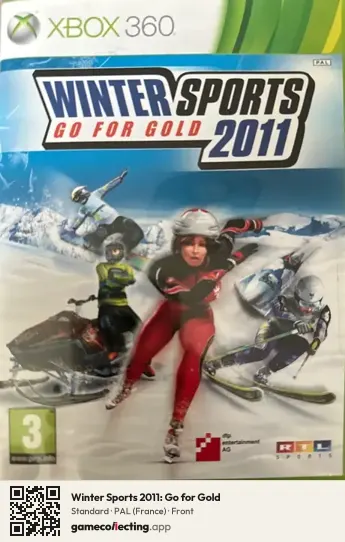 Winter Sports 2011: Go for Gold Xbox 360, France box front