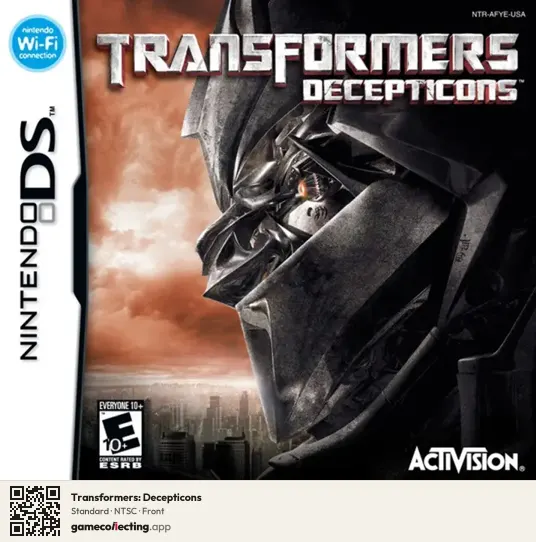 Transformers: Decepticons Nintendo DS, NTSC box front