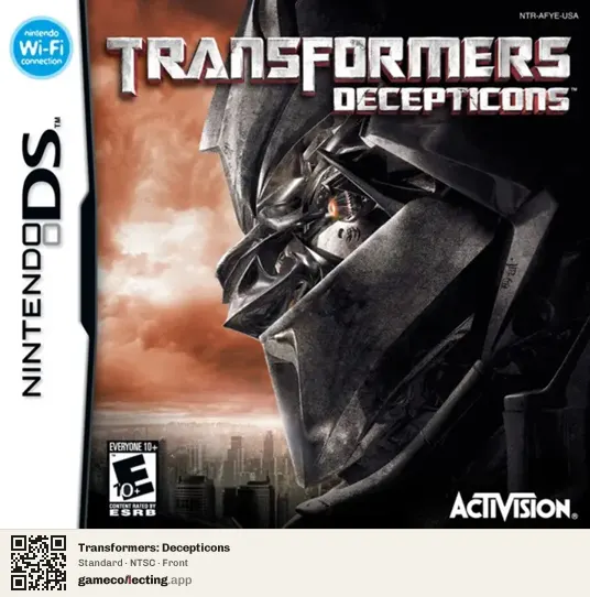Transformers: Decepticons Nintendo DS, NTSC box front