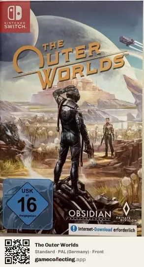 The Outer Worlds Nintendo Switch, Germany box front