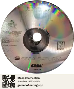 Mass Destruction Sega Saturn, NTSC disc