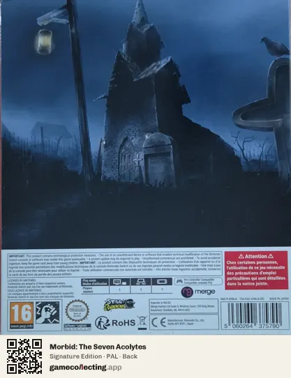 Morbid: The Seven Acolytes Nintendo Switch, PAL box back