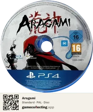 Aragami PlayStation 4, PAL disc