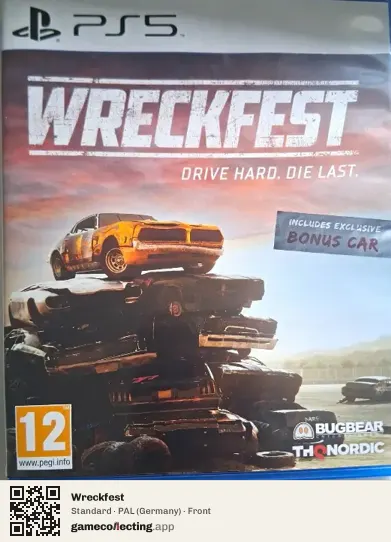 Wreckfest PlayStation 5, Germany box front