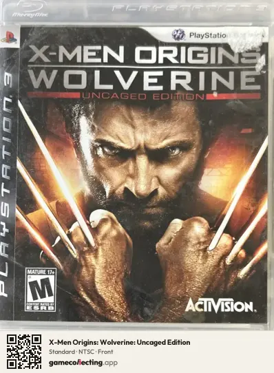 X-Men Origins: Wolverine: Uncaged Edition PlayStation 3, NTSC box front