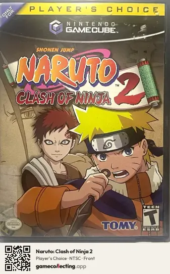Naruto: Clash of Ninja 2 Nintendo GameCube, NTSC box front