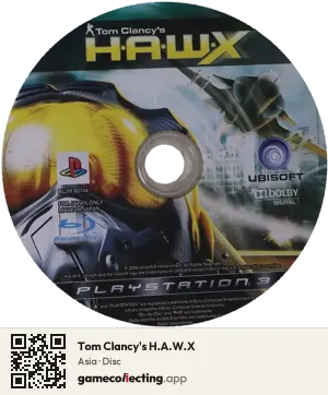 Tom Clancy's H.A.W.X PlayStation 3, Asia disc