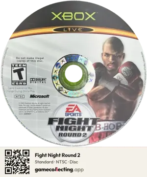 Fight Night Round 2 Xbox, NTSC disc