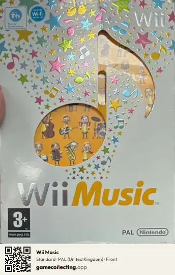 Wii Music Nintendo Wii, United Kingdom box front