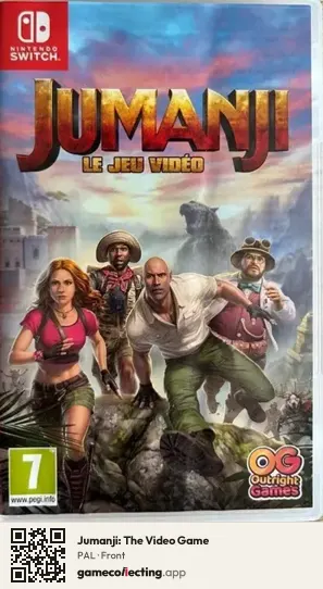 Jumanji: The Video Game Nintendo Switch, PAL box front