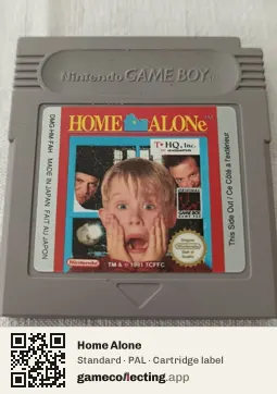 Home Alone Game Boy, PAL cartridge label