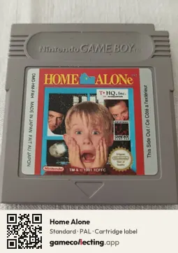 Home Alone Game Boy, PAL cartridge label