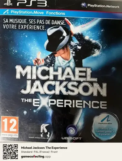 Michael Jackson: The Experience PlayStation 3, France box front