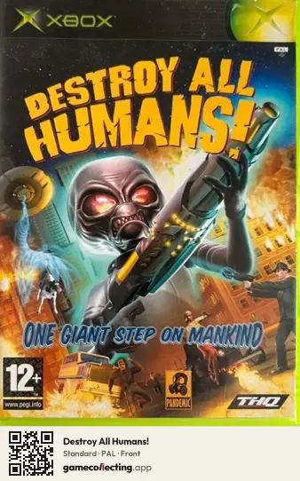 Destroy All Humans! Xbox, PAL box front