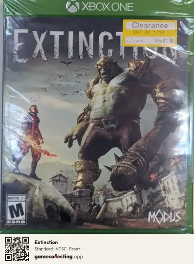 Extinction Xbox One, NTSC box front