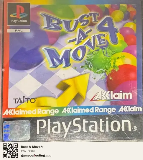 Bust-A-Move 4 PlayStation, PAL box front