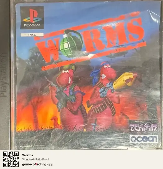 Worms PlayStation, PAL box front