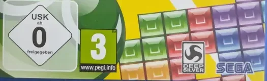 Puyo Puyo Tetris, the USK square on its front