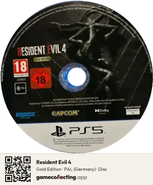 Resident Evil 4 PlayStation 5, PAL disc