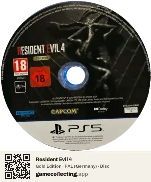 Resident Evil 4 PlayStation 5, PAL disc