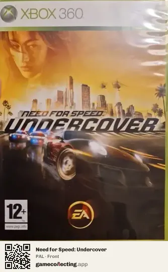 Need for Speed: Undercover Xbox 360, PAL box front