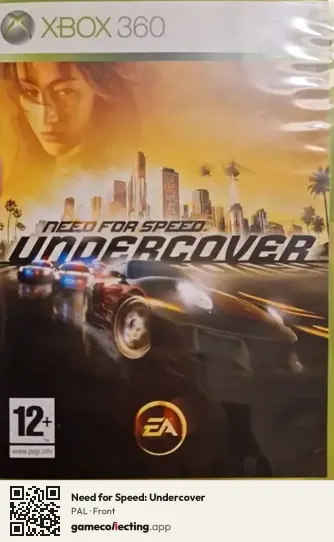 Need for Speed: Undercover Xbox 360, PAL box front