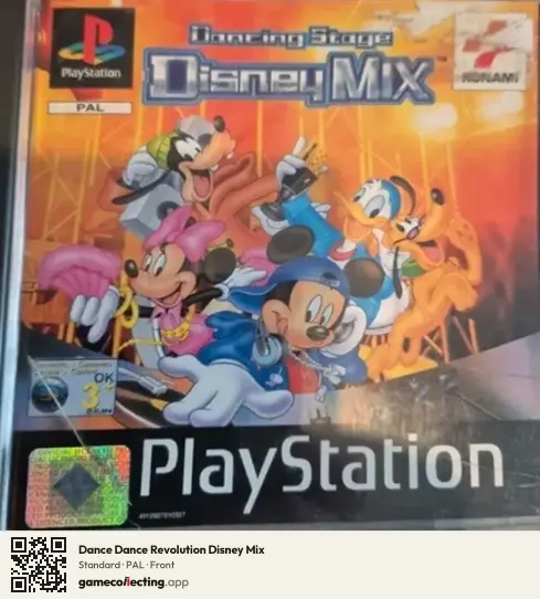 Dance Dance Revolution Disney Mix PlayStation, PAL box front