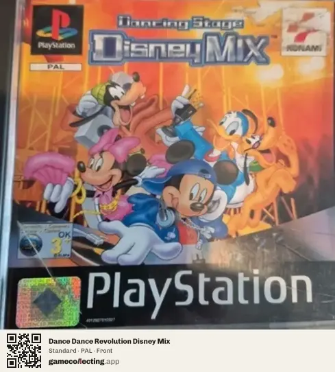 Dance Dance Revolution Disney Mix PlayStation, PAL box front