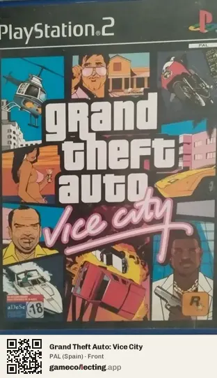 Grand Theft Auto: Vice City PlayStation 2, Spain box front