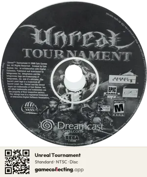 Unreal Tournament Sega Dreamcast, NTSC disc